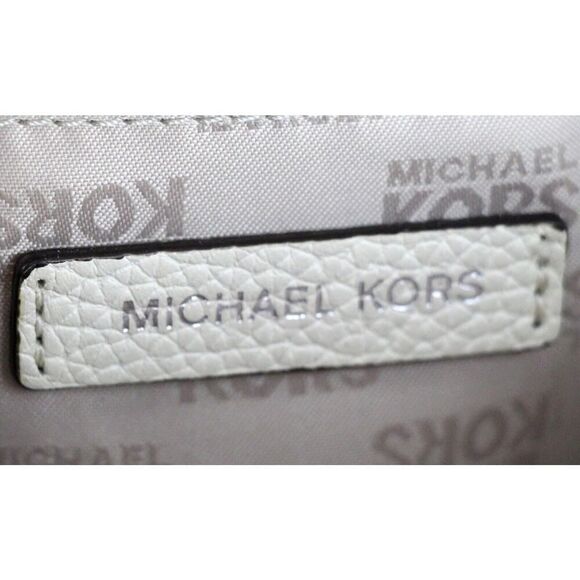 Michael Kors IVORY REAL LEATHER MEDIUM X-BODY SHOULDER BAG SATCHEL HANDBAG PURSE - Picture 12 of 16